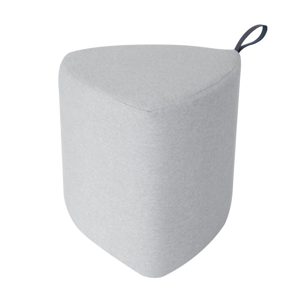 สตูลทรงสามเหลี่ยม RENITA HOME PEBBLE STOOL สีเทาอ่อน 40x40ซม.